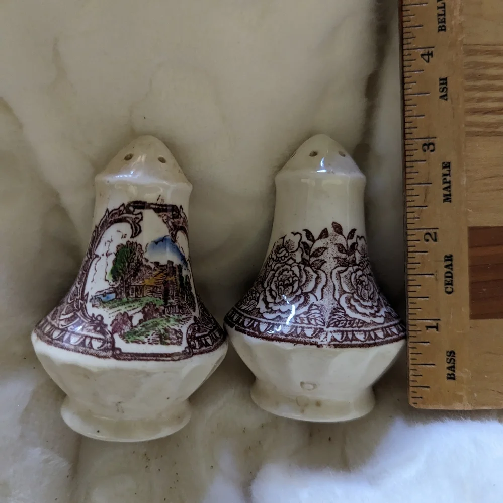 Vintage salt and pepper shakers village